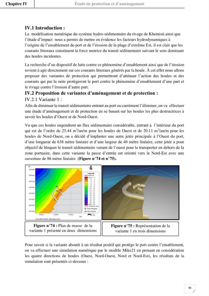 Etude hydrosédimentaire du rivage de Khemisti