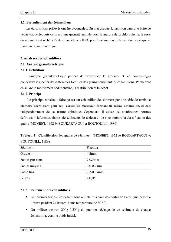 Etude des impacts anthropiques sur le littoral de la baie d\'El Djamila