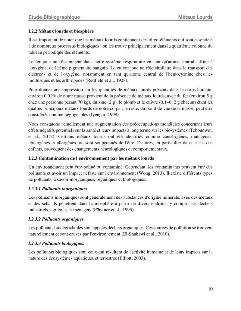Etude de la fixation du chrome hexavalent sur une argile minérale: