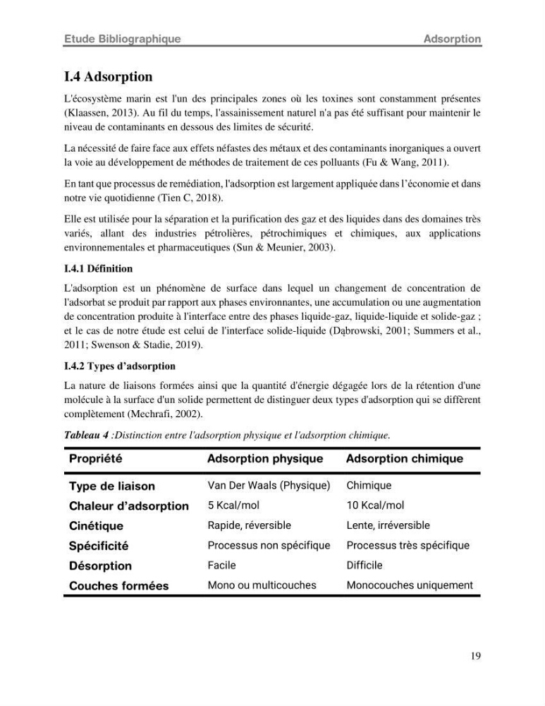Etude de la fixation du chrome hexavalent sur une argile minérale: