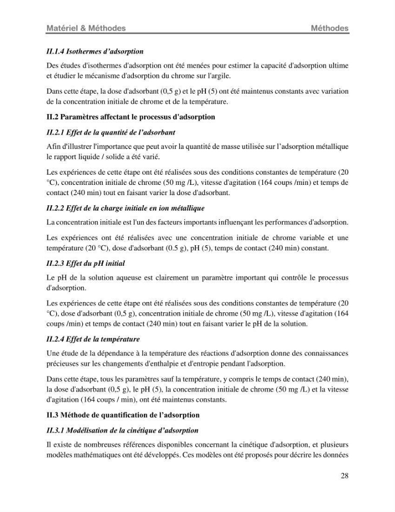 Etude de la fixation du chrome hexavalent sur une argile minérale: