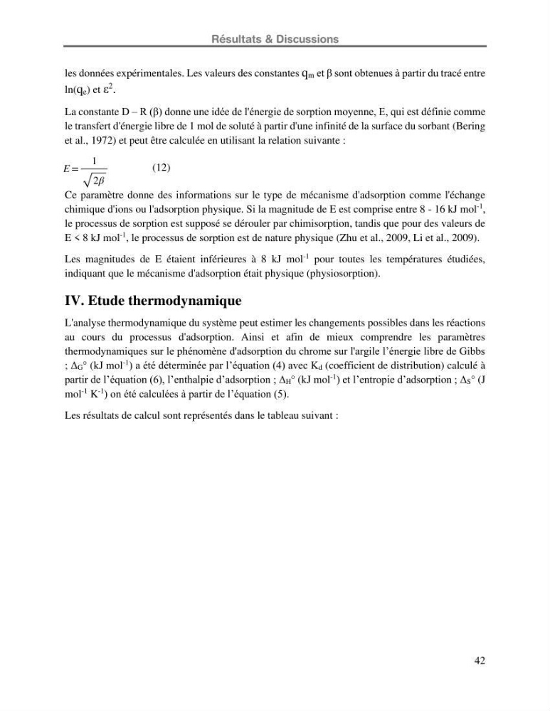 Etude de la fixation du chrome hexavalent sur une argile minérale: