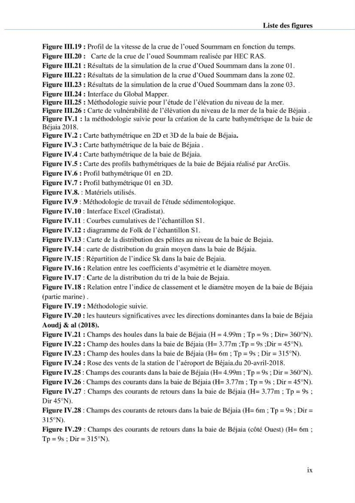 Hydrologie, modélisation hydro-sédimentaire et conception des ouvrages de protection : cas de la baie de Béjaia
