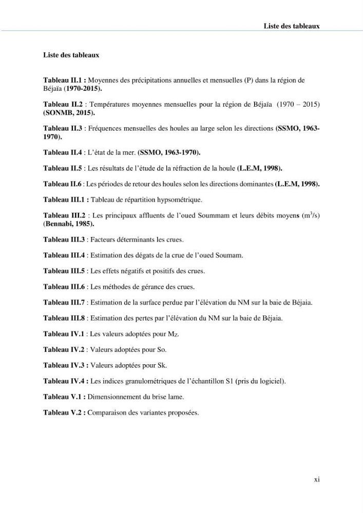 Hydrologie, modélisation hydro-sédimentaire et conception des ouvrages de protection : cas de la baie de Béjaia