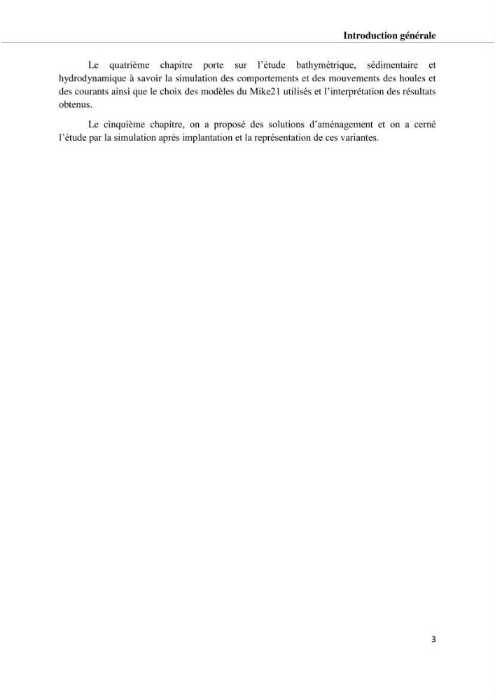 Hydrologie, modélisation hydro-sédimentaire et conception des ouvrages de protection : cas de la baie de Béjaia