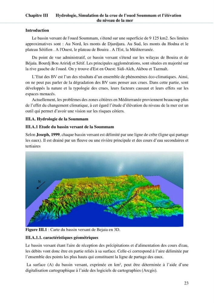 Hydrologie, modélisation hydro-sédimentaire et conception des ouvrages de protection : cas de la baie de Béjaia
