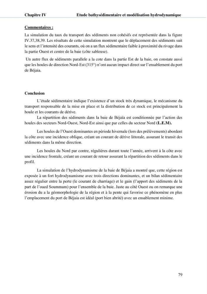 Hydrologie, modélisation hydro-sédimentaire et conception des ouvrages de protection : cas de la baie de Béjaia