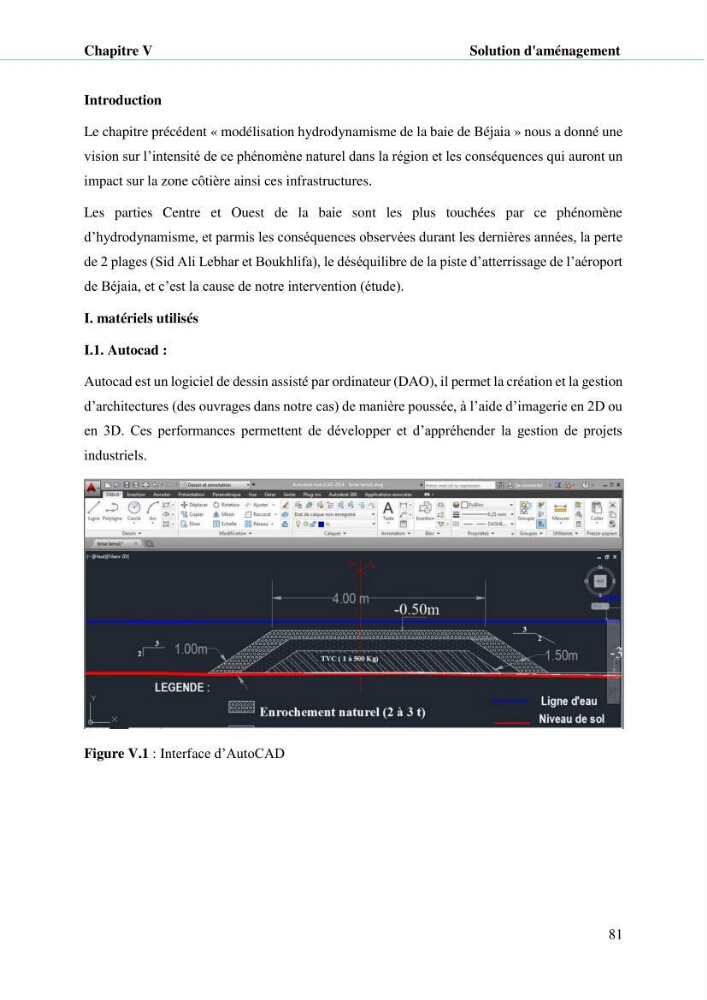 Hydrologie, modélisation hydro-sédimentaire et conception des ouvrages de protection : cas de la baie de Béjaia