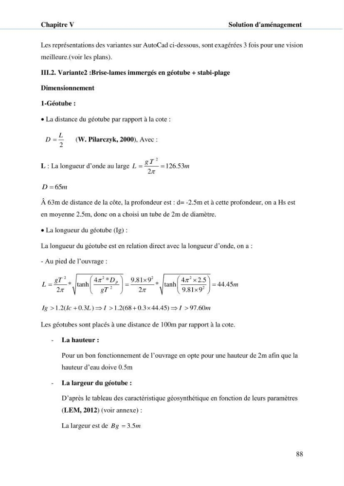 Hydrologie, modélisation hydro-sédimentaire et conception des ouvrages de protection : cas de la baie de Béjaia