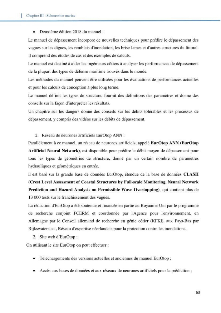 Etude d\'impact du rechauffement climatique sur le littoral et adaptation des ouvrages maritimes: