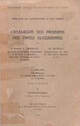 Catalogue des poissons des côtes algériennes II