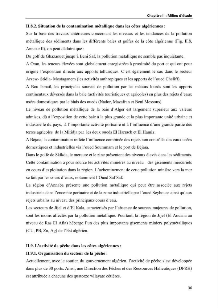 les métaux traces dans les sédiment marins et les espèces démersales de la côte algérienne contribution à l\'évaluation du risque écologique