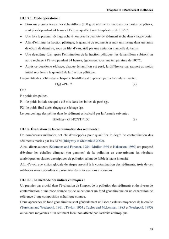 les métaux traces dans les sédiment marins et les espèces démersales de la côte algérienne contribution à l\'évaluation du risque écologique