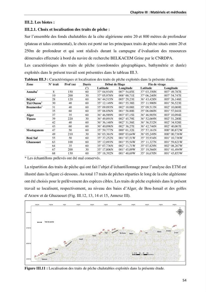 les métaux traces dans les sédiment marins et les espèces démersales de la côte algérienne contribution à l\'évaluation du risque écologique