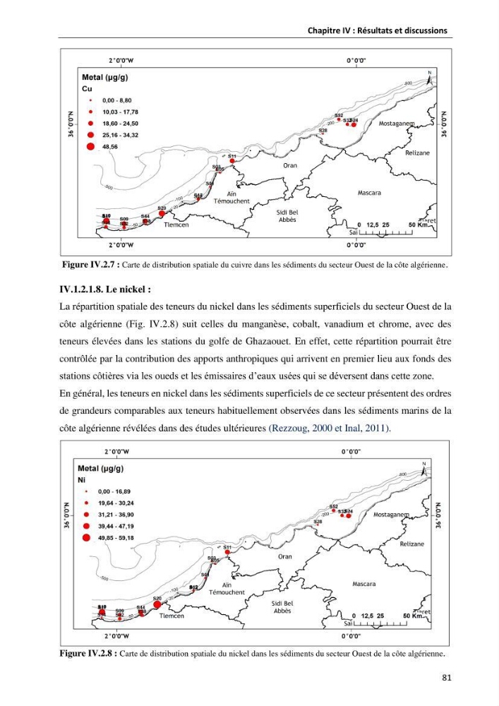 les métaux traces dans les sédiment marins et les espèces démersales de la côte algérienne contribution à l\'évaluation du risque écologique