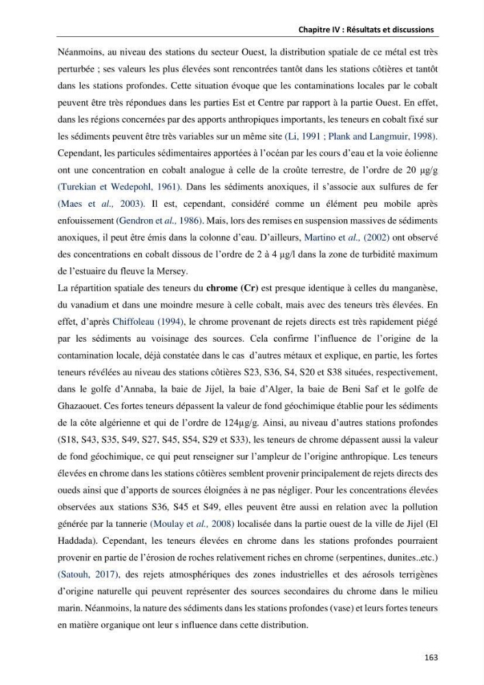 les métaux traces dans les sédiment marins et les espèces démersales de la côte algérienne contribution à l\'évaluation du risque écologique
