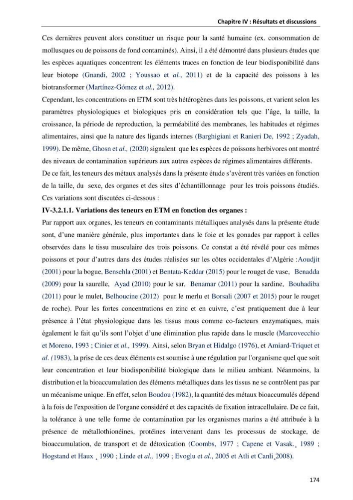 les métaux traces dans les sédiment marins et les espèces démersales de la côte algérienne contribution à l\'évaluation du risque écologique