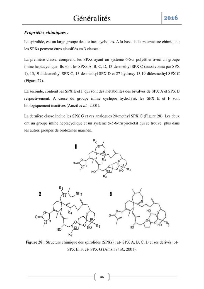 Recherche des toxines diarrhéiques et paralysantes dans la mule Myytilus galloprovincialis du marché: