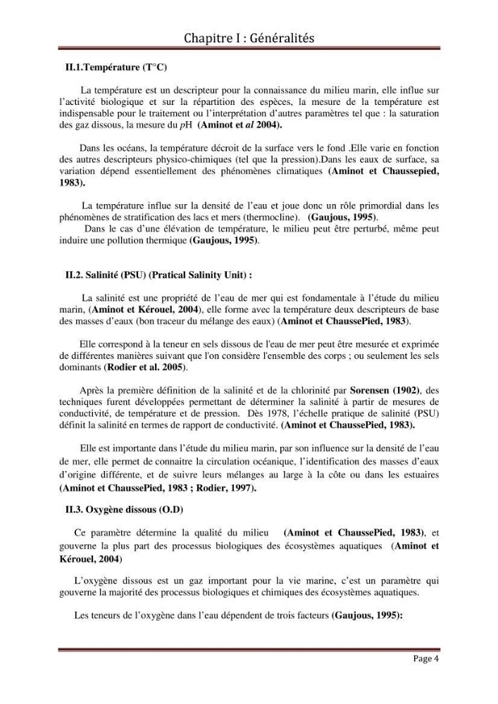 Impact de la pollution marine par les hydrocarbures sur la qualité de l\'eau et des sédiments de la baie d\'Alger