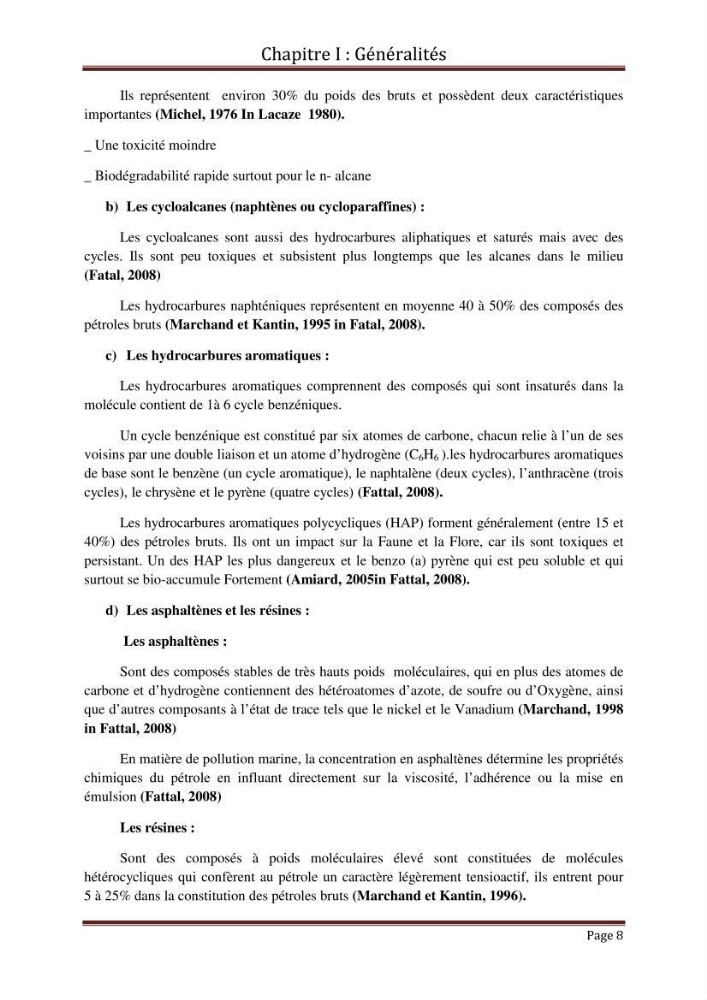 Impact de la pollution marine par les hydrocarbures sur la qualité de l\'eau et des sédiments de la baie d\'Alger