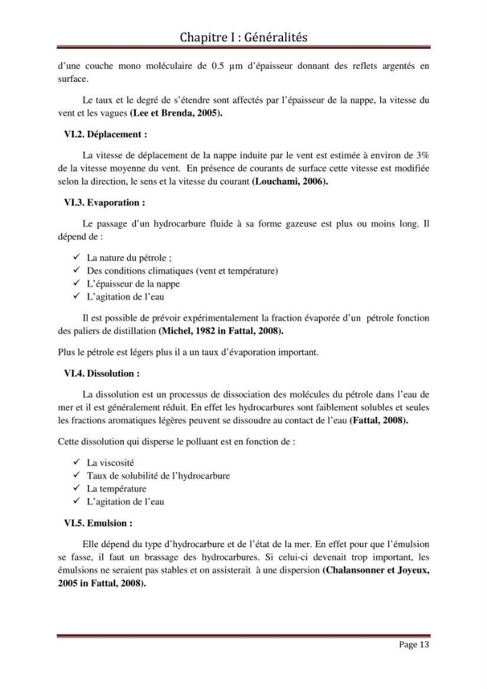 Impact de la pollution marine par les hydrocarbures sur la qualité de l\'eau et des sédiments de la baie d\'Alger