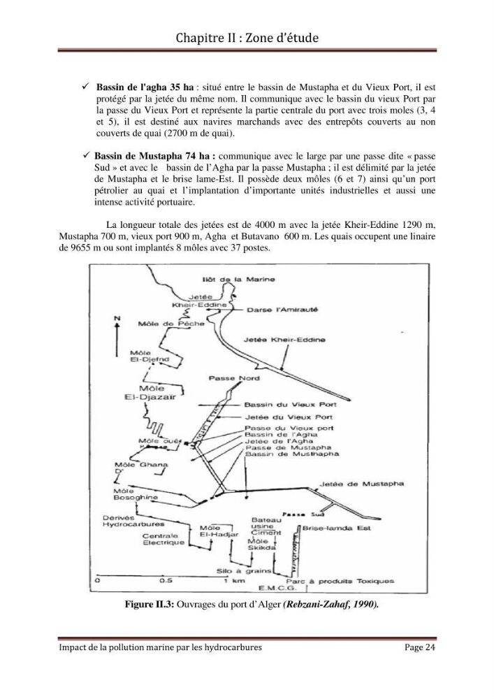 Impact de la pollution marine par les hydrocarbures sur la qualité de l\'eau et des sédiments de la baie d\'Alger