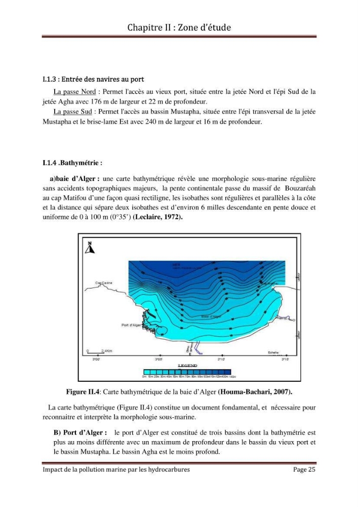 Impact de la pollution marine par les hydrocarbures sur la qualité de l\'eau et des sédiments de la baie d\'Alger