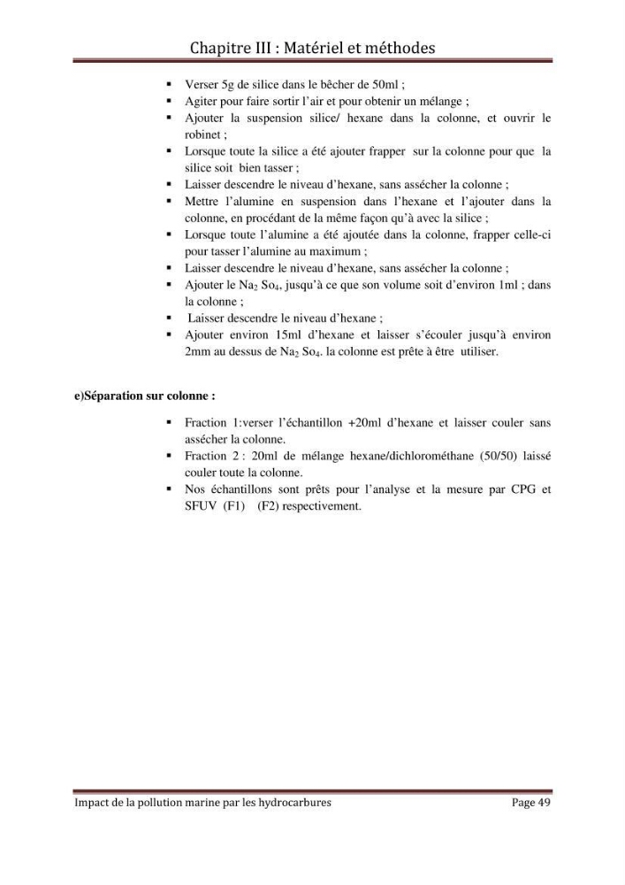 Impact de la pollution marine par les hydrocarbures sur la qualité de l\'eau et des sédiments de la baie d\'Alger