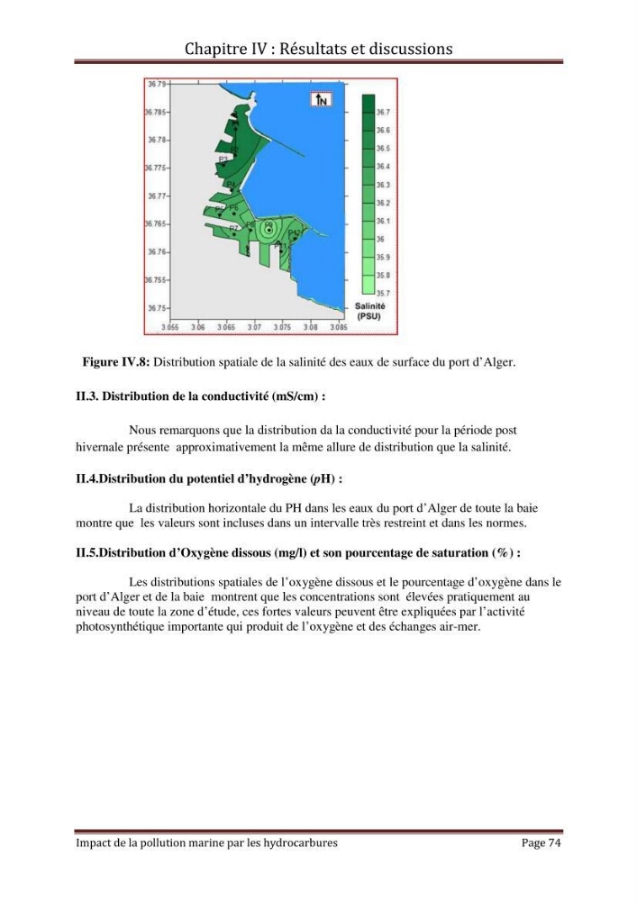 Impact de la pollution marine par les hydrocarbures sur la qualité de l\'eau et des sédiments de la baie d\'Alger