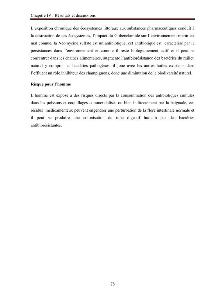 Evaluation du potentiel de pollution lié aux effluents pharmaceutiques en zone littorale