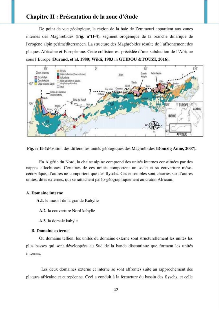 Processus mis en jeu dans l\'évolution morpho-dynamique de la baie de Zemmouri: modelisation et observation hydrodynamiques et sédimentaires