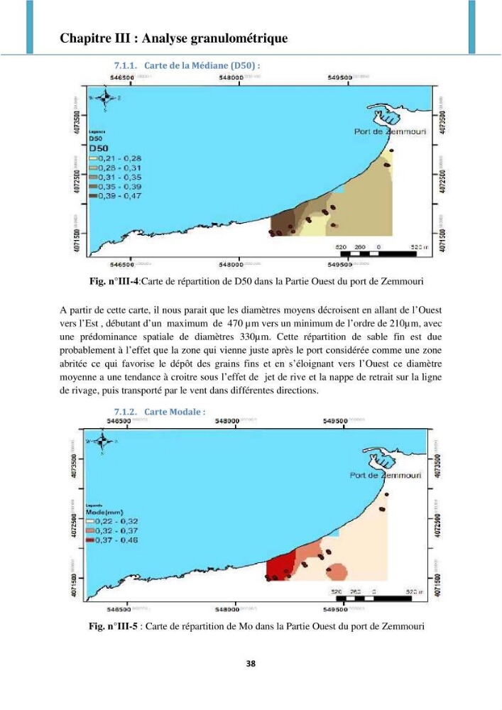 Processus mis en jeu dans l\'évolution morpho-dynamique de la baie de Zemmouri: modelisation et observation hydrodynamiques et sédimentaires