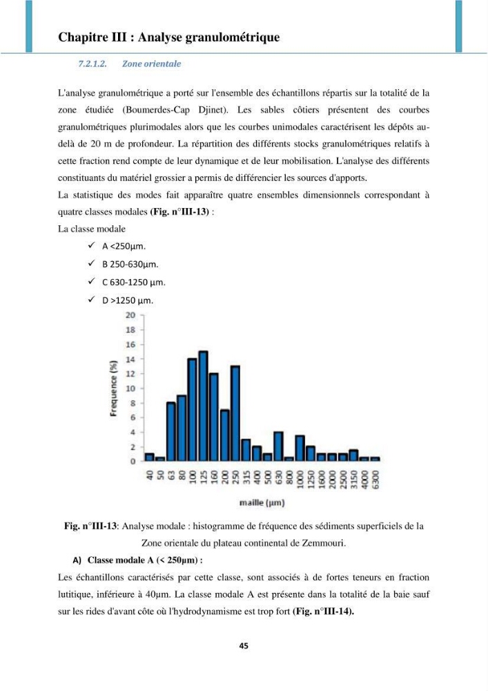 Processus mis en jeu dans l\'évolution morpho-dynamique de la baie de Zemmouri: modelisation et observation hydrodynamiques et sédimentaires