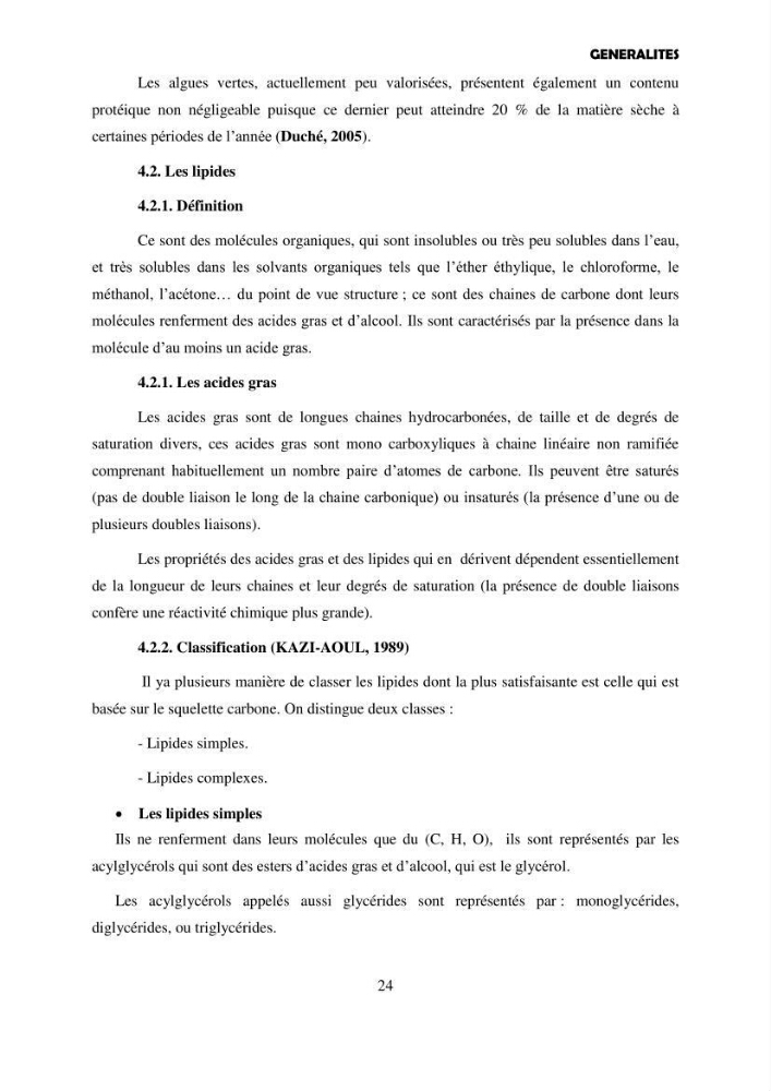 Composition biochimique de quelques espèces d\'algues marines aux possibilités alimentaires: