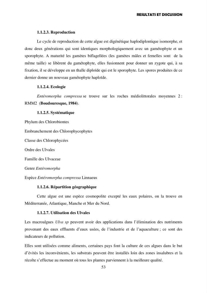 Composition biochimique de quelques espèces d\'algues marines aux possibilités alimentaires: