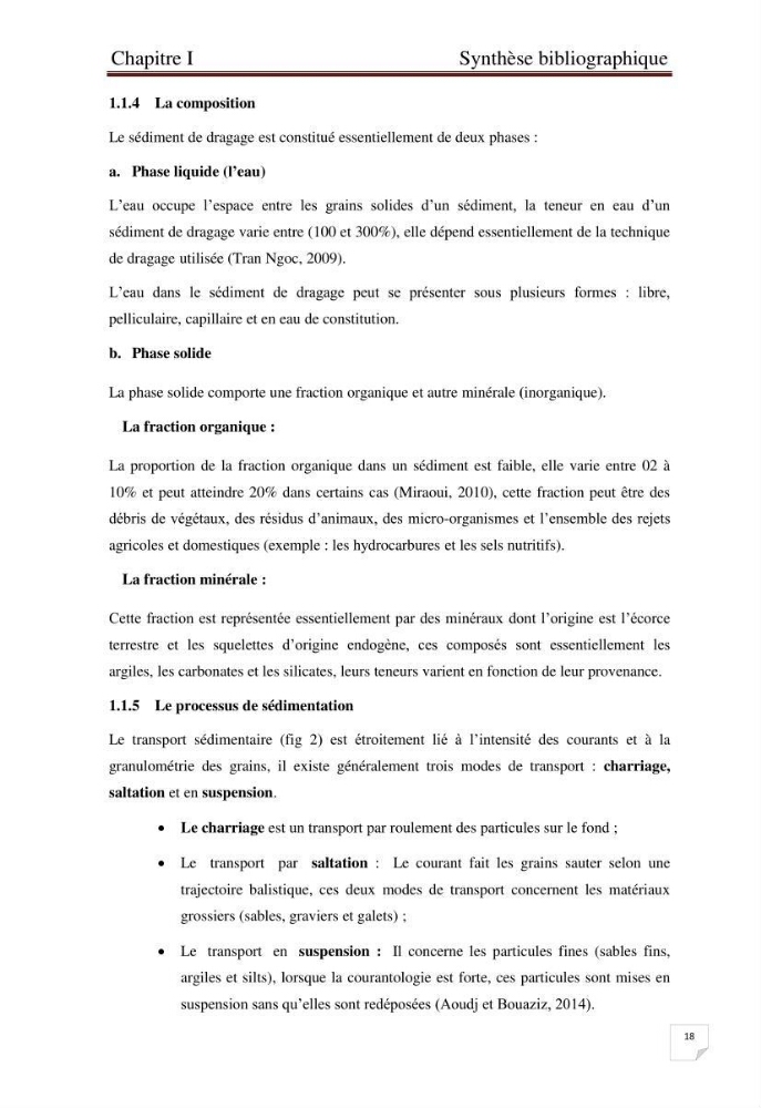 Caractérisation environnementale, réglementation et comportement des sédiments de dragage