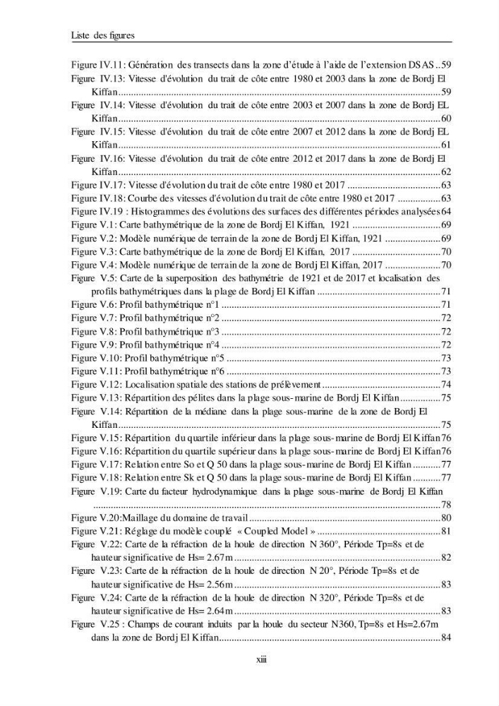 Impacts de l\'implantation des ouvrages de protection sur frange côtière de Bordj El Kiiffan