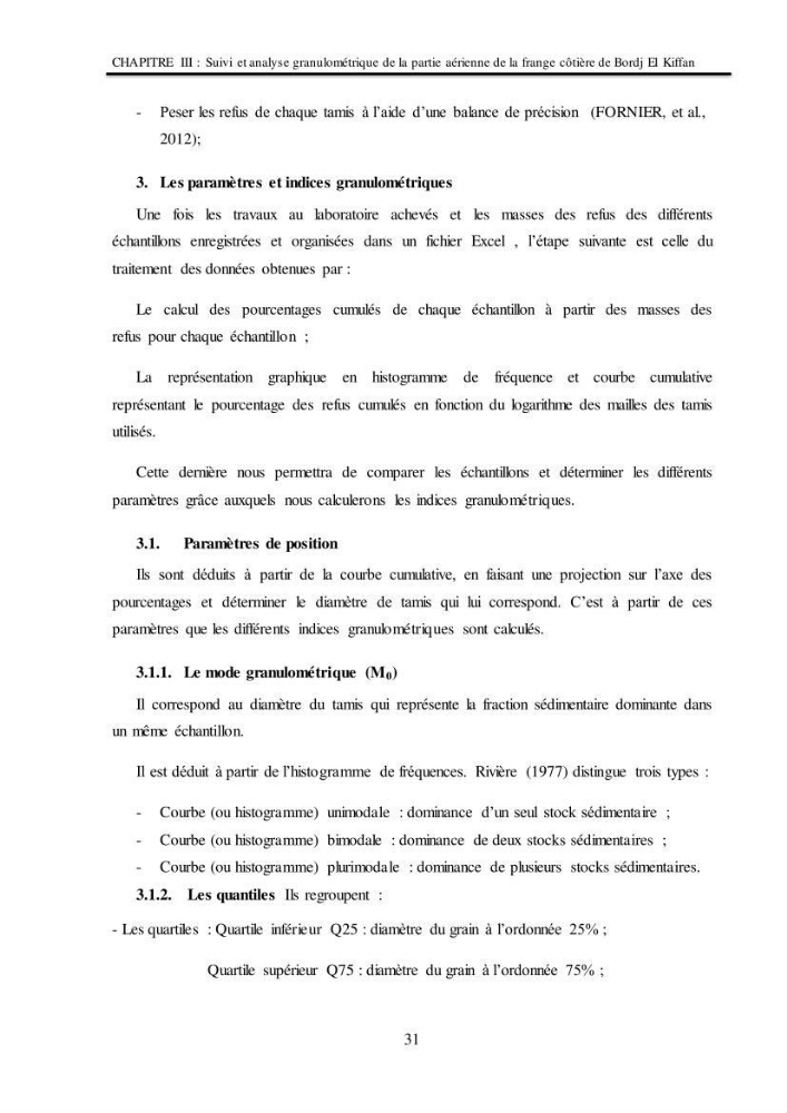 Impacts de l\'implantation des ouvrages de protection sur frange côtière de Bordj El Kiiffan