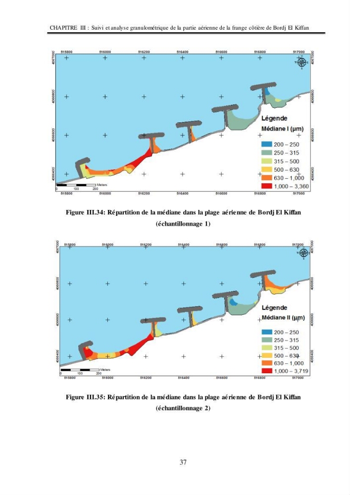 Impacts de l\'implantation des ouvrages de protection sur frange côtière de Bordj El Kiiffan