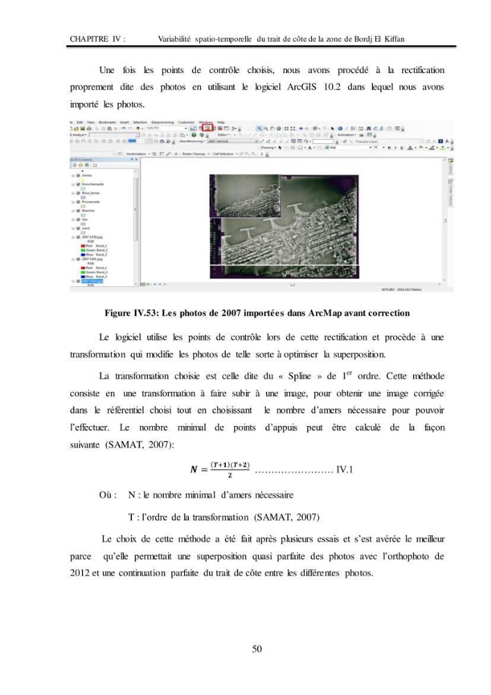 Impacts de l\'implantation des ouvrages de protection sur frange côtière de Bordj El Kiiffan