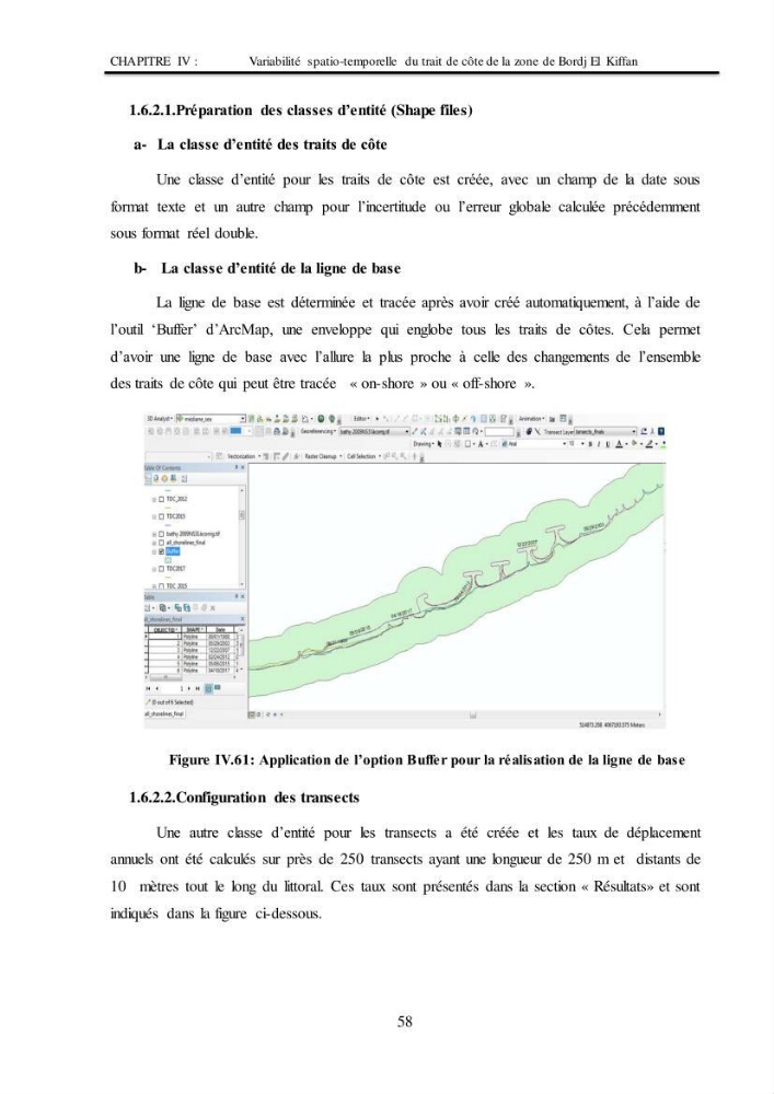 Impacts de l\'implantation des ouvrages de protection sur frange côtière de Bordj El Kiiffan