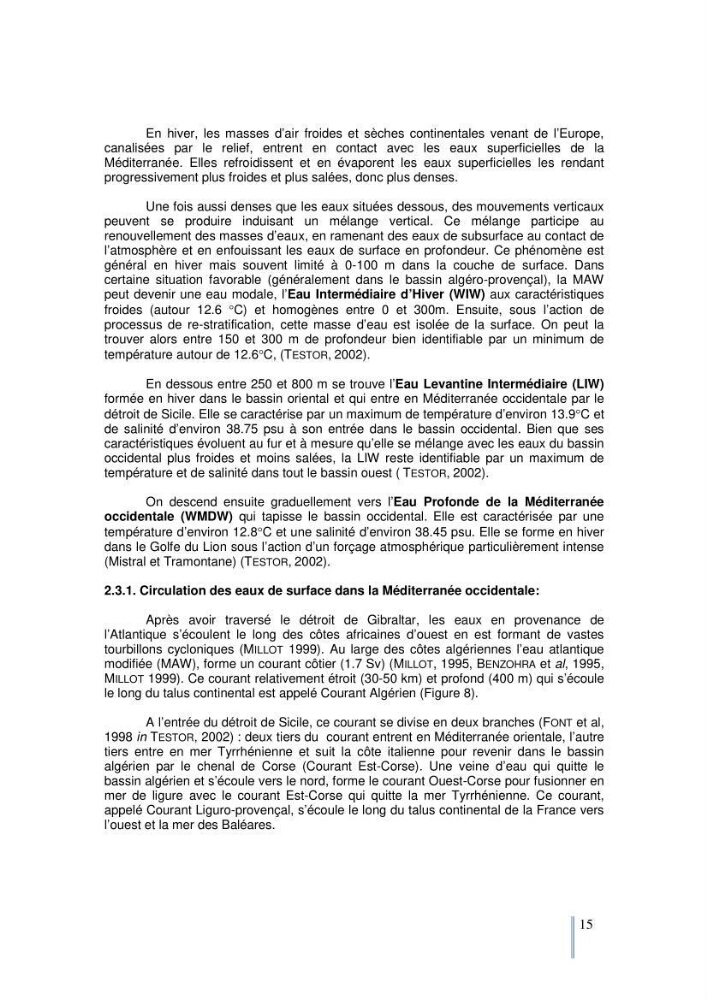 Etude du cycle biogéochimique du carbone dans le bassin algéro-provençal