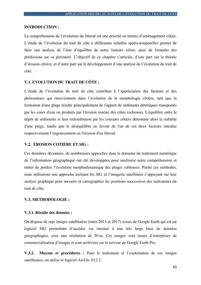 Contribution a la connaissance de la morphologie et de la dynamique sedimentaire de la côte Ouest d\'Algerie,plage d\'Ain Franine, Oran