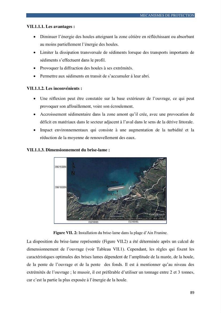 Contribution a la connaissance de la morphologie et de la dynamique sedimentaire de la côte Ouest d\'Algerie,plage d\'Ain Franine, Oran