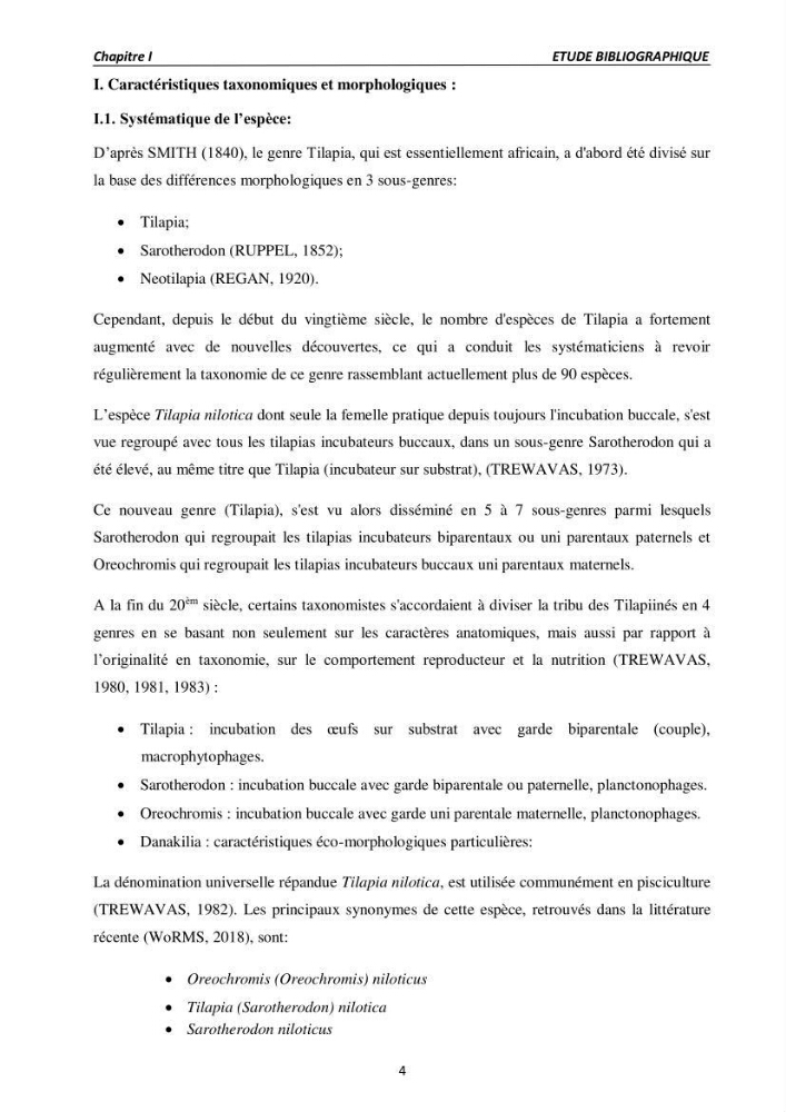 Alimentation des poissons Tilapia au stade juvénile à base d’un aliment fabriqué avec des ressources locales