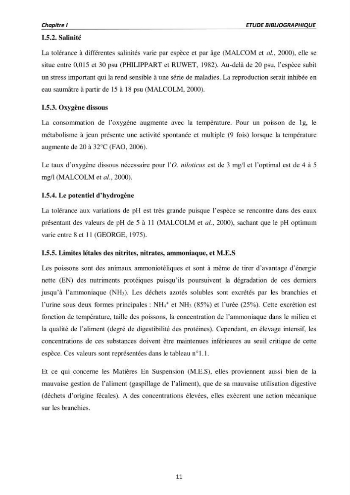 Alimentation des poissons Tilapia au stade juvénile à base d’un aliment fabriqué avec des ressources locales