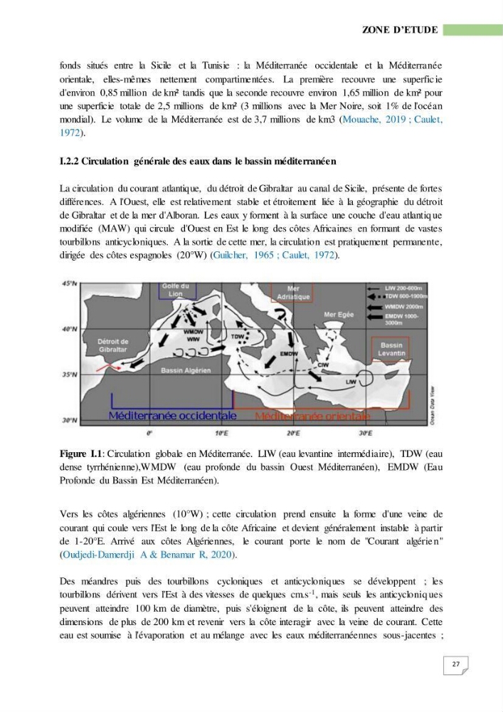Simulation de la qualité de l’eau de la zone côtière oranaise par modélisation numérique et combinaison de données multi-sources satellitales