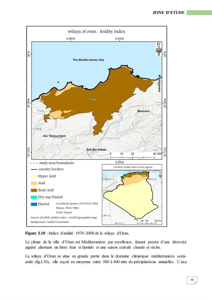 Simulation de la qualité de l’eau de la zone côtière oranaise par modélisation numérique et combinaison de données multi-sources satellitales