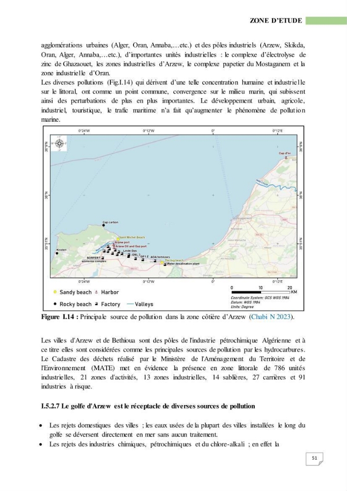 Simulation de la qualité de l’eau de la zone côtière oranaise par modélisation numérique et combinaison de données multi-sources satellitales