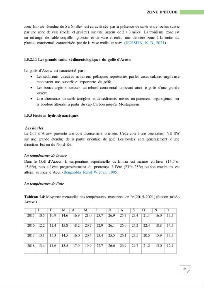Simulation de la qualité de l’eau de la zone côtière oranaise par modélisation numérique et combinaison de données multi-sources satellitales
